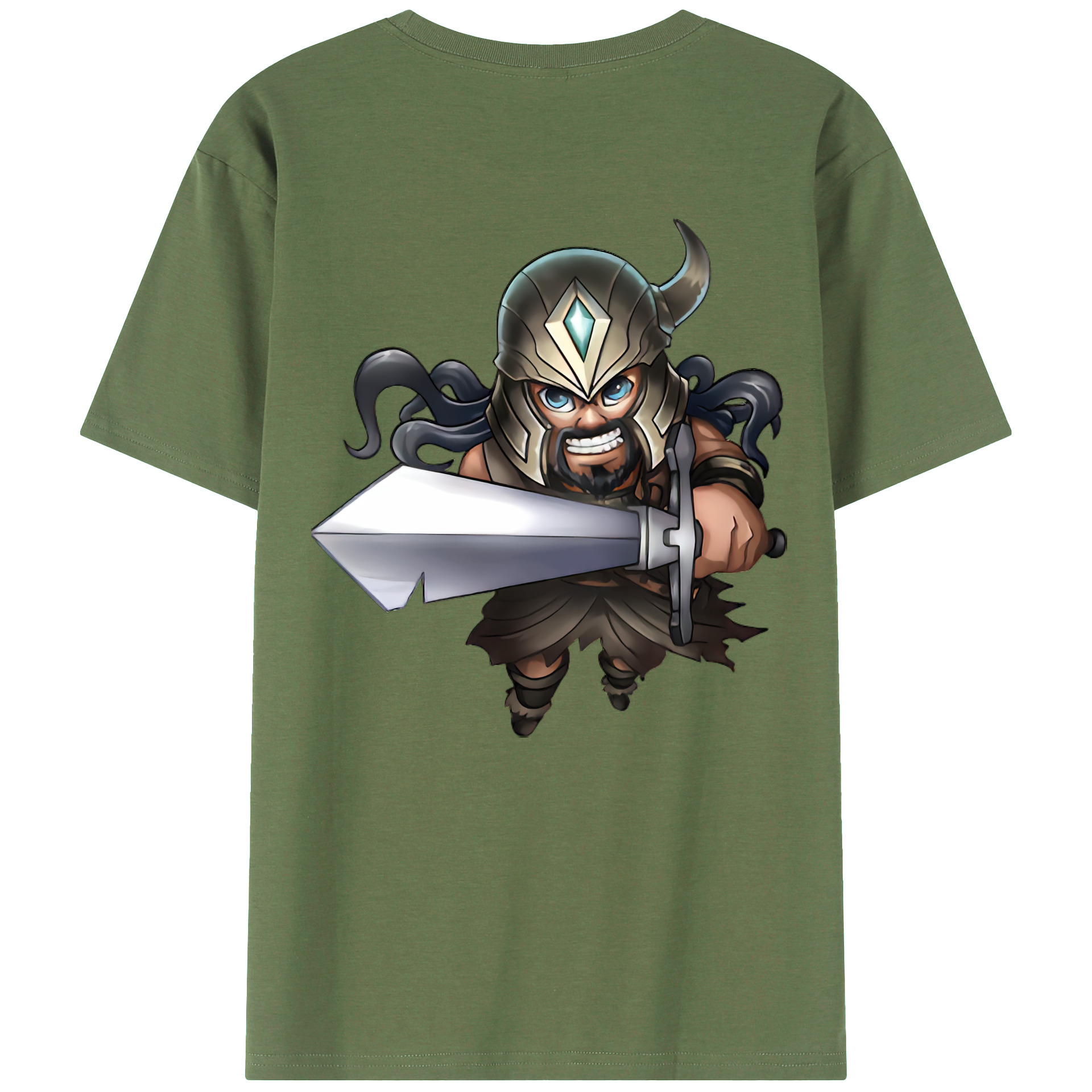 （画像用） リーグ・オブ・レジェンド League of Legends LOL 綿100％ メンズ半袖Tシャツ（バックプリント） 通気性